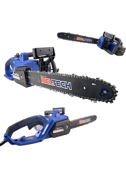 İbeltech Rowermax 2400 Watt Elektikli Testere Ağaç Kesme Testeresi 40 cm Palalı