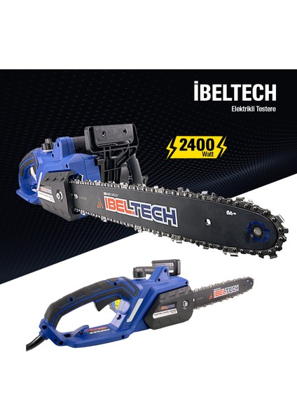 İbeltech Rowermax 2400 Watt Elektikli Testere Ağaç Kesme Testeresi 40 cm Palalı fırsatları