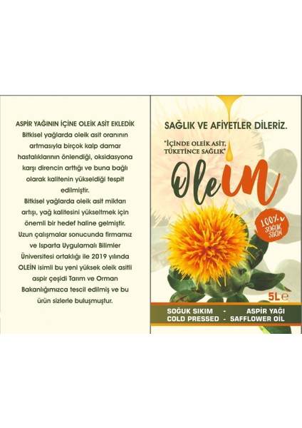 Aspir Yağı 5 Lt