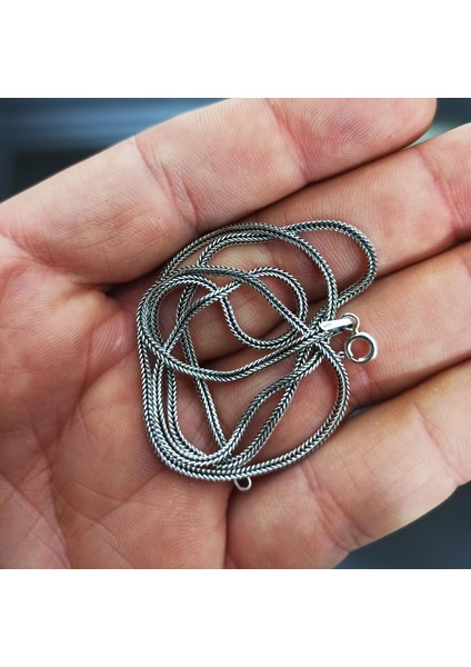 Tilkikuyruğu Gümüş Erkek Kolye Zincir Italyan Malı Ince Model modelleri