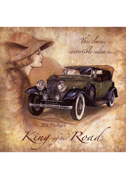 Vintage Retro Araba 1933'S .. 20X30 Mdf Poster