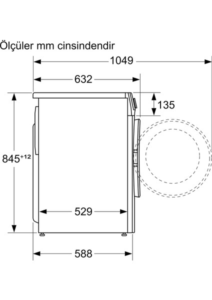 WGA141X1TR 9 kg 1000 Devir Çamaşır Makinesi