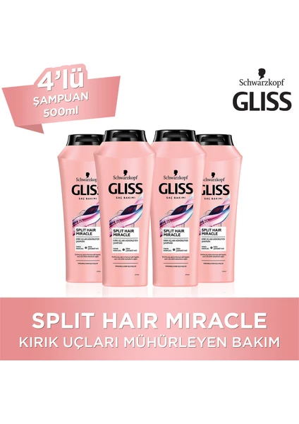 Split Hair Miracle Şampuan 500 Ml X 4 Adet