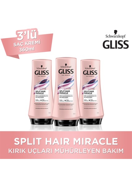 Split Hair Miracle Saç Kremi 360 Ml X 3 Adet