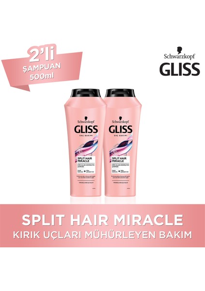Split Hair Miracle Şampuan 500 Ml X 2 Adet