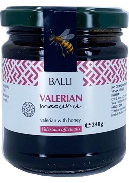 Valerian (Kedi Otu) Ballı Macun 240 gr