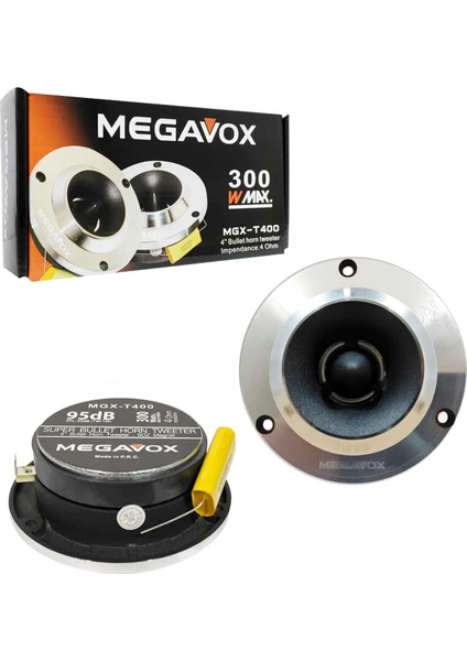 Tweeter 10CM 300W 2 Adet Megavox MGX-T400