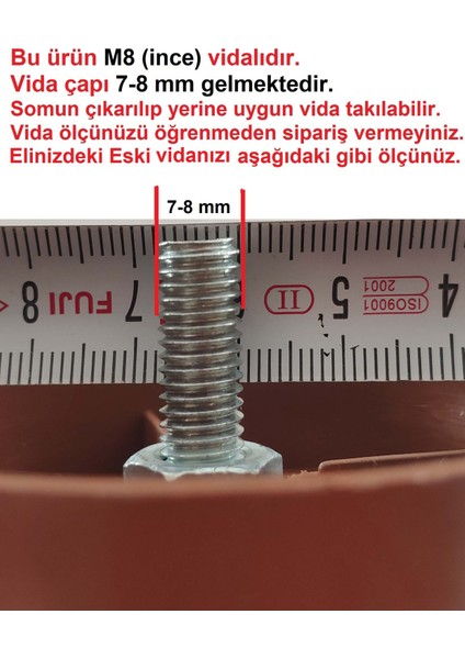 Armut Plastik Baza Ayağı Koltuk - Kanepe Ayağı 8 Adet Ceviz 10 cm M8 Vida fiyatları