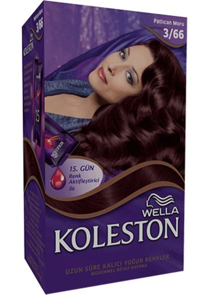 Wella Koleston Koleston Patlıcan Moru (3.66) Set Saç Boyası