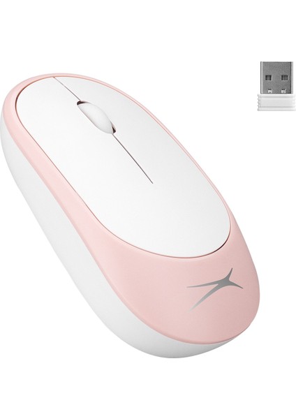 ALBC6314 Pembe/beyaz 2.4ghz 1200DPI Mouse Türkçe Q Kablosuz Klavye + Mouse Set