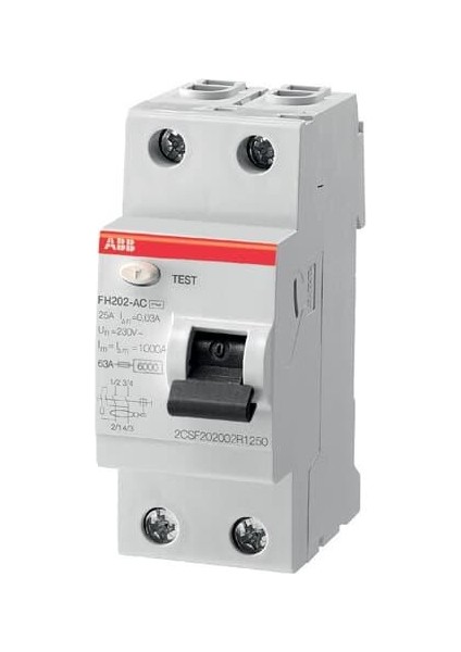 FH202 Ac-63/0.03 2*63A 30MA Kçk.ak.role Abb