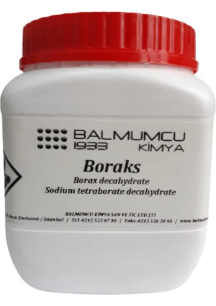 Balmumcu Kimya Boraks Dekahidrat (Sodyum Tetraborat Dekahidrat) 1 kg