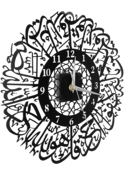 Islam Duvar Saati Kuvars Saat Saat Oturma Odası Çocuk Odası Duvar Siyah Için (Yurt Dışından)