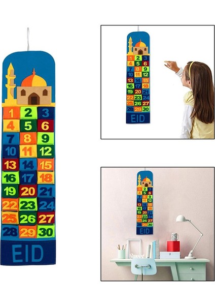 30 Gün Advent Takvim Parti Malzemeleri Mübarek Çocuklar Eid Hediyeler Çok Renkli (Yurt Dışından)