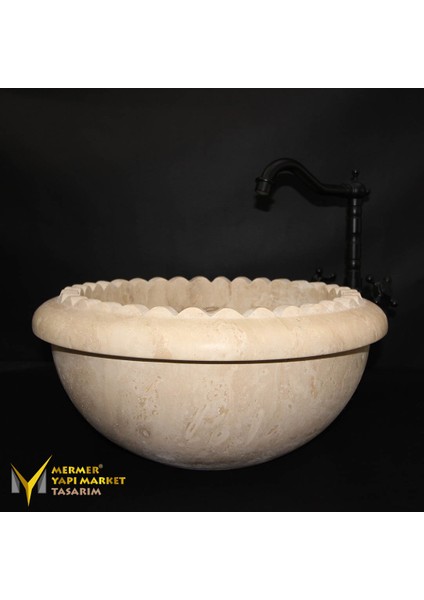 Traverten Özel Kesim Lavabo fiyatları