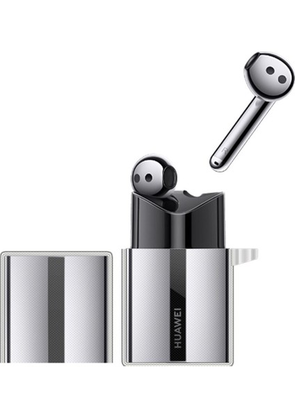 Huawei Freebuds Lipstick Kılıf Tpu Sert Silikon Kancalı Kılıf Şeffaf