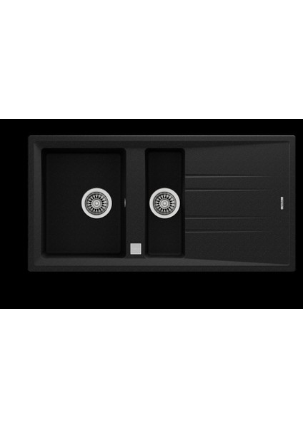 Metalik Siyah Stone 60 B-Tg 1,5 Gözlü Granit Eviye TEKA.115360010 -