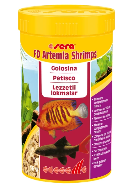 Fd Artemia Shrimp Granül Balık Yemi 250 ml