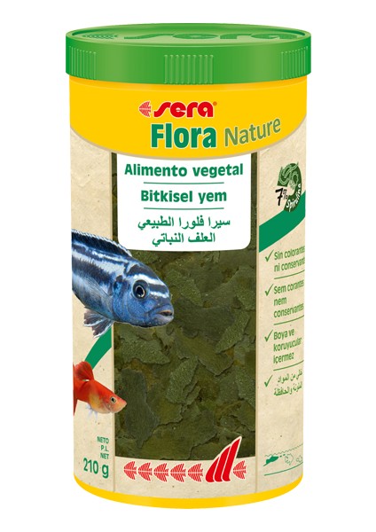 Flora Nature Bitkisel Balık Yemi 1000 ml 210 Gr