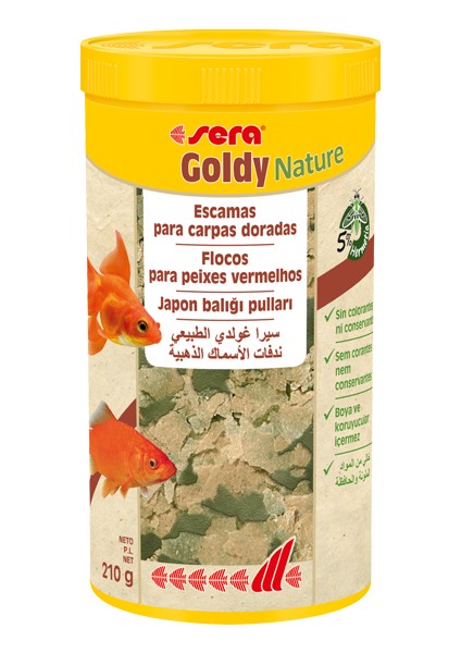 Goldy Nature Japon Balığı Yemi 1000 ml 210 Gr