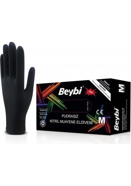 Nitril Pudrasız Siyah Medium