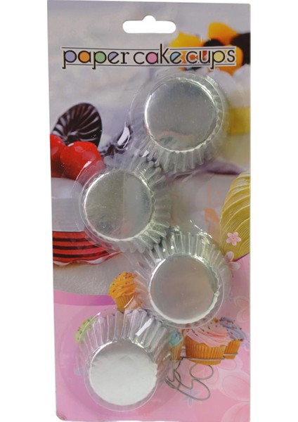 Kek Kapsülü Gümüş 100'lü