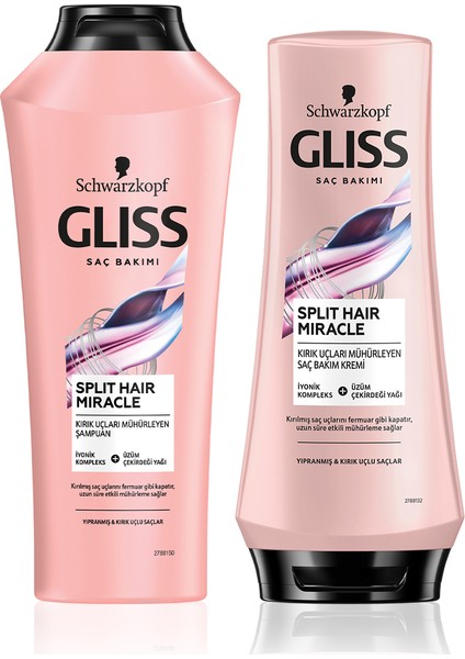 Split Hair Miracle Şampuan 360 Ml +Split Hair Miracle Saç Kremi 360 Ml