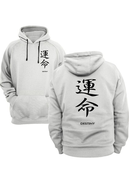 Destiny Yazılı Çift Baskılı 3 Ipl. Şardonlu %100 Pamuk, Içi Polar, Çok Kalın Sweatshirt