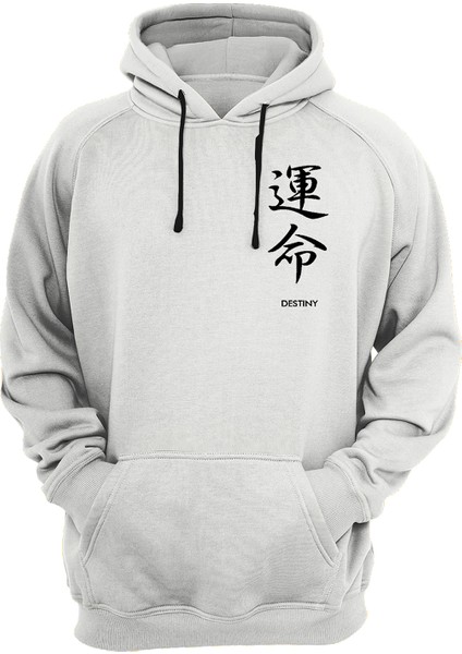 Destiny Yazılı Çift Baskılı 3 Ipl. Şardonlu %100 Pamuk, Içi Polar, Çok Kalın Sweatshirt