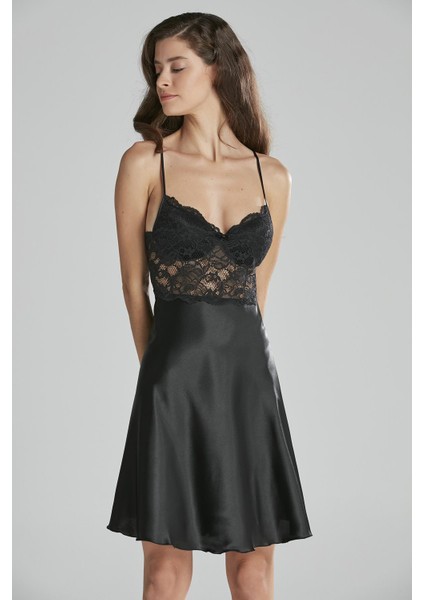 Saten Dantelli Gecelik & Sabahlık Takım - 4265 fırsatları