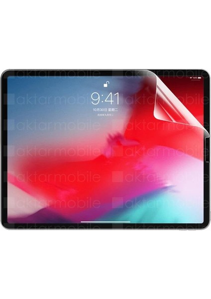 iPad Pro 12.9 5. Nesil 2021 M1 Uyumlu Ekran Koruyucu Nano Kırılmaz Esnek & Üstün Koruma Beyaz