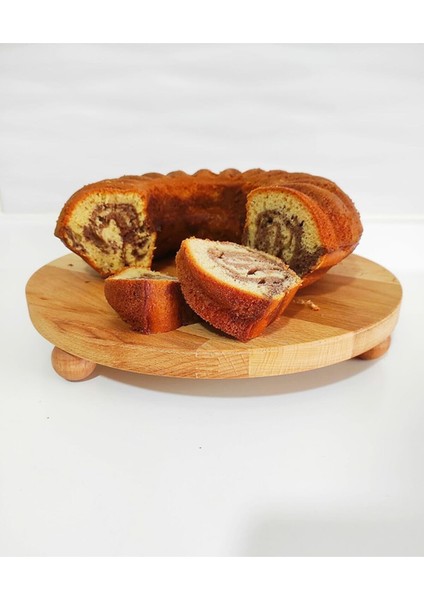 Doğal Ayaklı Ahşap Sunum Standı Tahtası Natural Renk 24 cm.