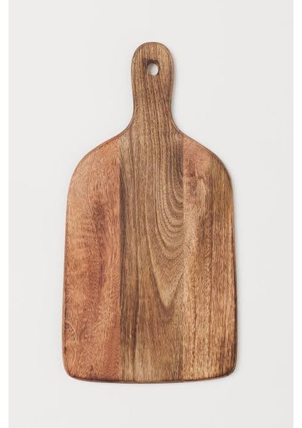 Doğal Ahşap Kesim ve Sunum Tahtası Orta Boy Natural Renk 36 x 17 cm.