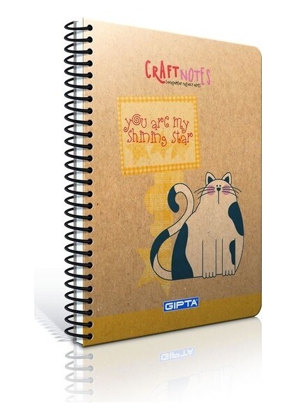 A4 Craftnotes Sert Kapak Çizgili Defter 140 Yaprak