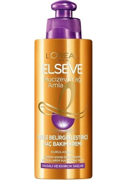 Loreal Paris L'oréal Paris Elseve Mucizevi Amla Yağı Bukle Belirginleştirici Saç Bakım Kremi 1 Adet