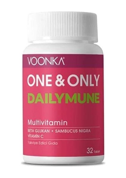 One & Only Dailymune 32 Tablet Aromasız Renkli