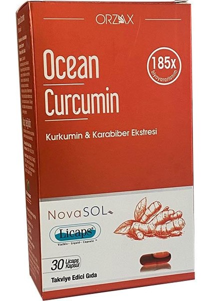 Ocean Curcumin Karabiber Ekstresi Takviye Edici Gıda 30 Kapsül