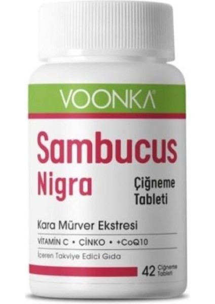 Sambucus Nigra 42 Çiğnenebilir Tablet