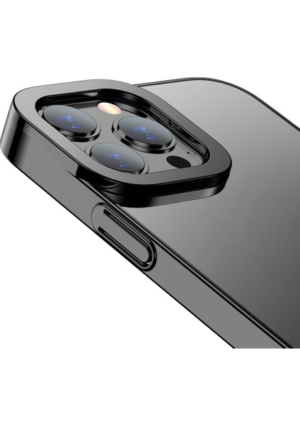 Apple iPhone 13 Pro Max 6.7 Glitter Ultra Koruma Sert Silikon Kılıf Siyah fiyatları