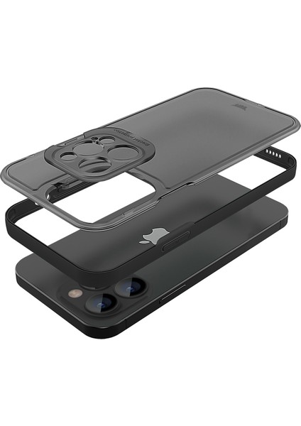 Apple iPhone 13 Pro Max Hybrid Corner Kılıf Siyah