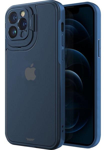 Buff iPhone 12 Pro Hybrid Corner Kılıf Blue