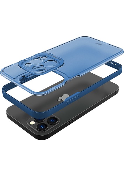 Buff iPhone 12 Pro Hybrid Corner Kılıf Blue