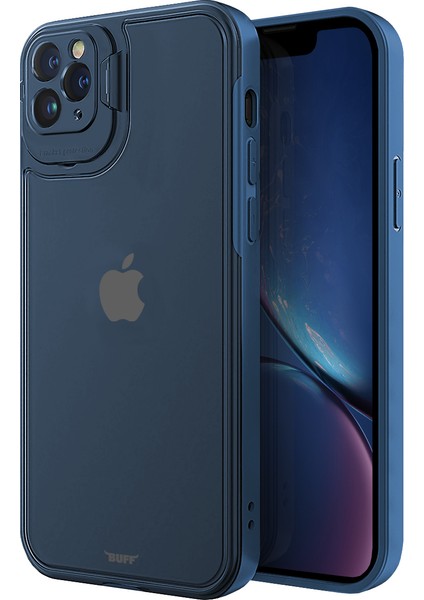 Buff Apple iPhone 11 Pro Max Hybrid Corner Kılıf Mavi