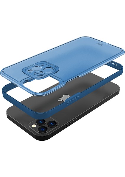 Buff Apple iPhone 11 Pro Max Hybrid Corner Kılıf Mavi