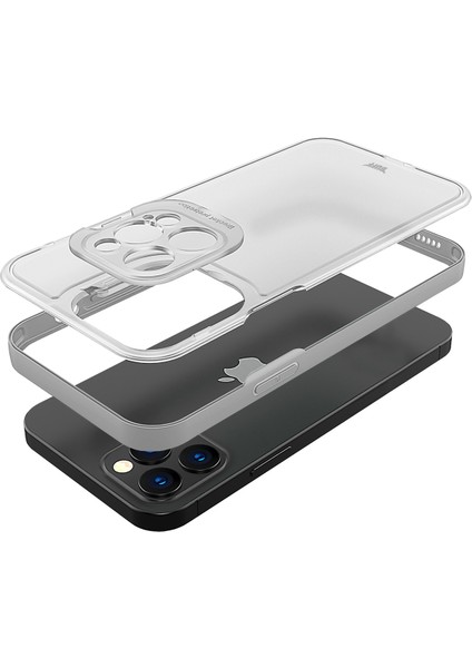 Buff Apple iPhone 12 Pro Hybrid Corner Kılıf Beyaz modelleri