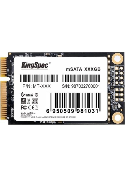 MT-256 256GB 3.5mm Msata 3 SSD