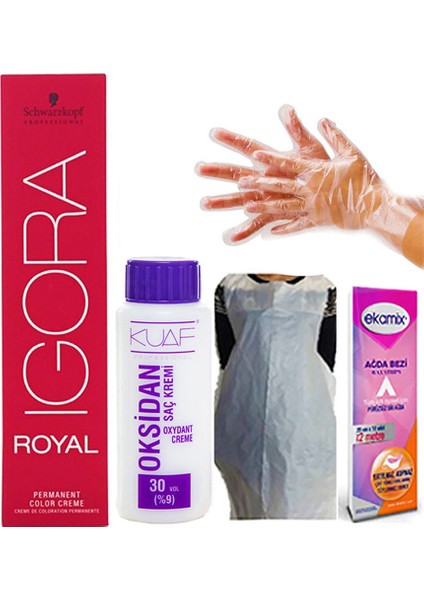 Royal Tüp 8-1 Açık Kumral Saç Boyası Oksidan 30 Volume