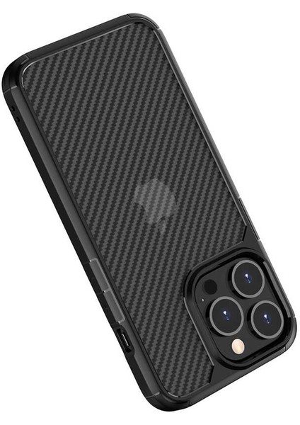 Apple iPhone 13 Pro Max Kılıf Inoks Fiber Tasarım Kapak