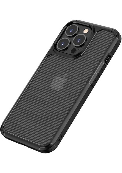 Apple iPhone 13 Pro Max Kılıf Inoks Fiber Tasarım Kapak