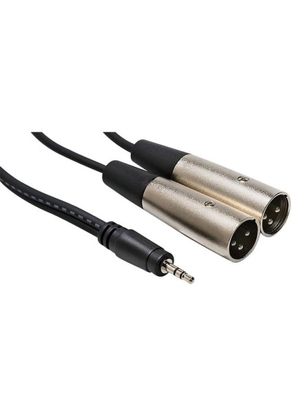 3.5 mm Stereo Erkek- 2 Xlr Erkek Kablo 5 mt